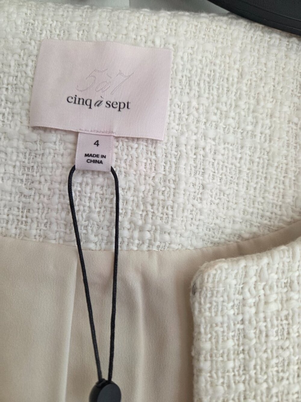 NWT Cinq a Sept Gardenia Jacket sz 4 - Picture 3 of 5